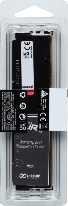 Kingston FURY Beast schwarz DIMM 8GB, DDR5-4800, CL38-38-38, on-die ECC (KF548C38BB-8)