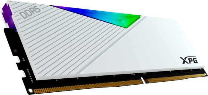 ADATA XPG LANCER RGB White Edition DIMM Kit 32GB, DDR5-6000, CL40-40-40, on-die ECC (AX5U6000C4016G-DCLARWH)