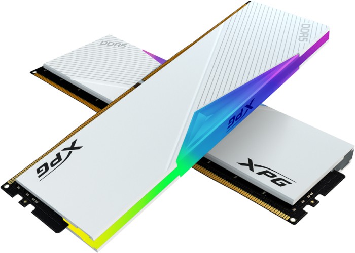 ADATA XPG LANCER RGB White Edition DIMM Kit 32GB, DDR5-6000, CL40-40-40, on-die ECC (AX5U6000C4016G-DCLARWH)