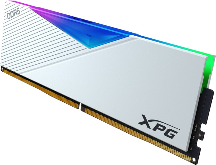 ADATA XPG LANCER RGB White Edition DIMM Kit 32GB, DDR5-6000, CL40-40-40, on-die ECC (AX5U6000C4016G-DCLARWH)