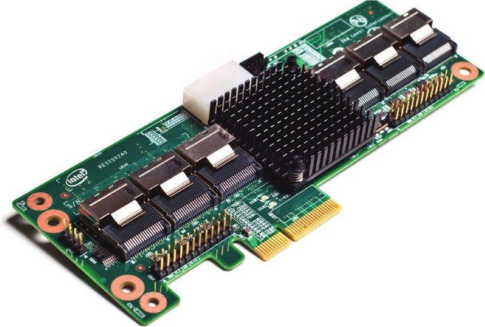 Intel RES2SV240 RAID expander, PCIe 2.0 x4