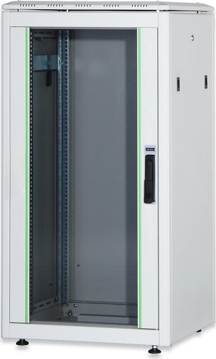 Digitus Professional Unique series 26U server rack, glass door, grey, 1000mm deep (DN-19 26U-6/10-1)