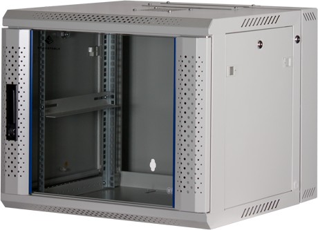 Rockstable 19" Wandschrank, 9HE, Glastür, weiß, 600mm breit, 600mm tief (RS19-6609W)