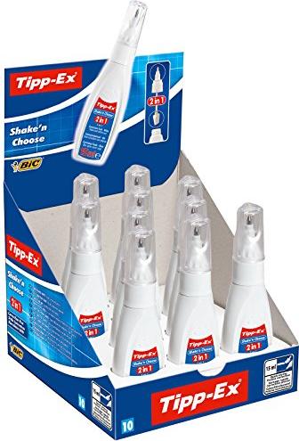 BIC hint-Ex Shake'n Choose 2-in1 15ml, correction stick/keg with sponge (9017311)
