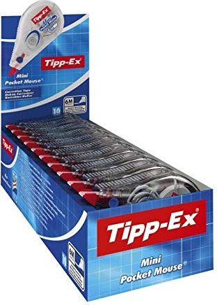 BIC hint-Ex mini Pocket Mouse 5mm/6m white, correction tape longitudinal (932564)