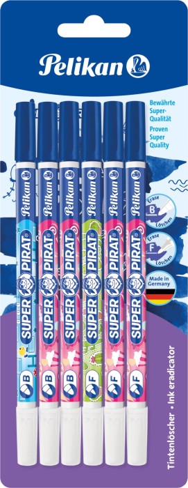 Pelikan Super-Pirat B/F Tintenlöscher, 6-pack (306696)