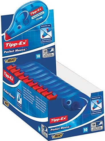 BIC hint-Ex Pocket Mouse 4.2mm/10m white, correction tape longitudinal (8207891)