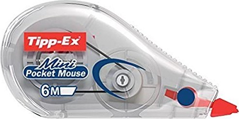 BIC hint-Ex mini Pocket Mouse 5mm/6m white, correction tape longitudinal (95957)