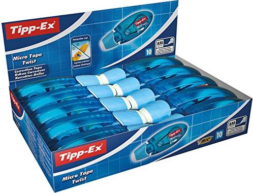 BIC hint-Ex Microtape Twist 5mm/8m white, correction tape longitudinal (8706142)