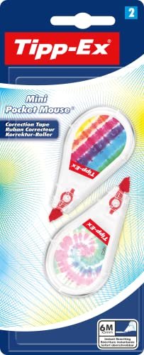 BIC hint-Ex decor 5mm/6m white, correction tape longitudinal, colour sorted, blister, double set (8695975)
