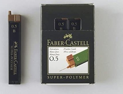 Faber-Castell Super-Polymer Druckbleistiftmine 2B 0.5mm graphit (120502)