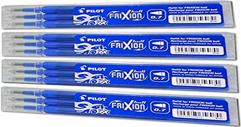 Pilot FriXion Ball BLS-FR7-S3-L Rollerballmine RB 0.7mm blau, 3er-Pack