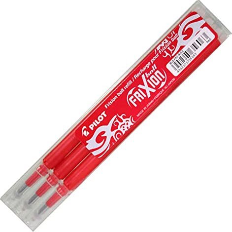 Pilot FriXion Ball BLS-FR7-S3-R Rollerballmine RB 0.7mm rot, 3er-Pack