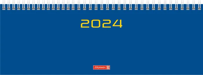 Brunnen Tischkalender 772 297x105mm 2024, blue (10-772 61 034)