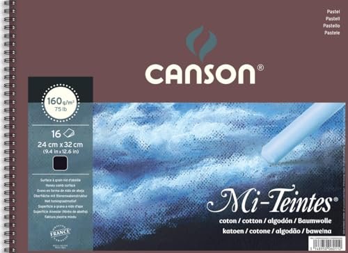 Canson Wed-Teintes Zeichenpapier 240x320mm black, 20 sheets (C31036P001)