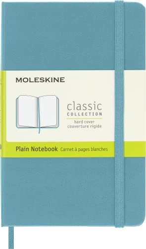 Moleskine notebook classic solid cover Pocket riffblau, smooth