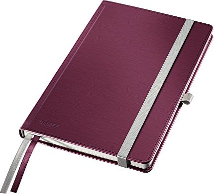 Leitz Style notebook red A5 lined, Hardcover (44850028)