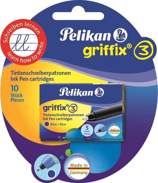 Pelikan griffix 3 Tintenroller-Patrone königsblau, 10er-Pack (960575)