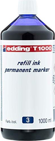 edding T1000 Permanentmarker Tintenflasche blau, 1000ml (4-T1000003)