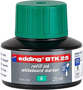 edding BTK25 Whiteboardmarker Tintenflasche grün, 25ml (BKT25-004)