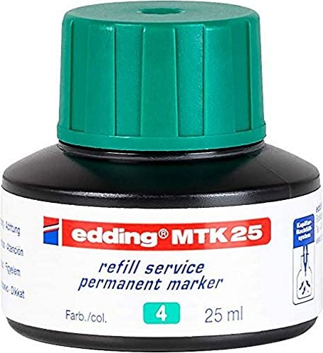 edding MTK25 Permanentmarker Tintenflasche grün, 25ml (MTK25-004)