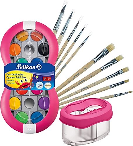 Pelikan space+ cover paint box pink, 24er set (700016)
