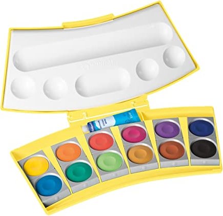 Pelikan Procolor cover paint box yellow, 12 pcs set (724575)