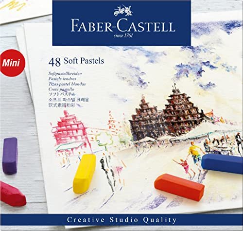 Faber-Castell soft pastel crayon mini case sorted, 48er set (128248)