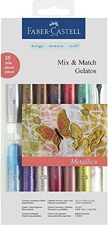 Faber-Castell Gelatos pastel chalk mettalic tones sorted, 15er set (121814)
