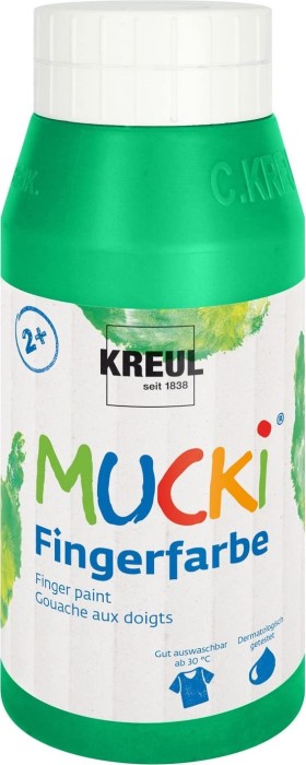Kreul Mucki - Finger paint green, 750ml (23210)