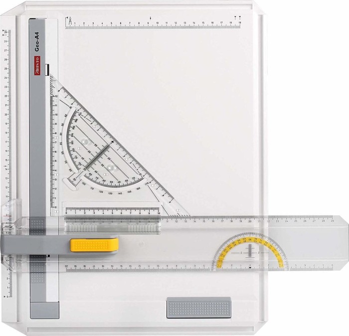 Aristo Geo board drawing board A4, white, rapid drawing set square, in the carton (AR70442)