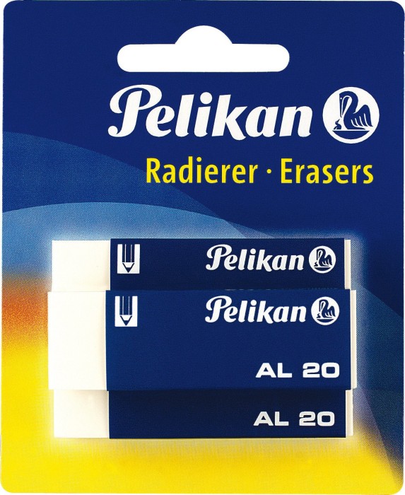 Pelikan Radierer AL20/3 weiß, 3er-Pack (620112)