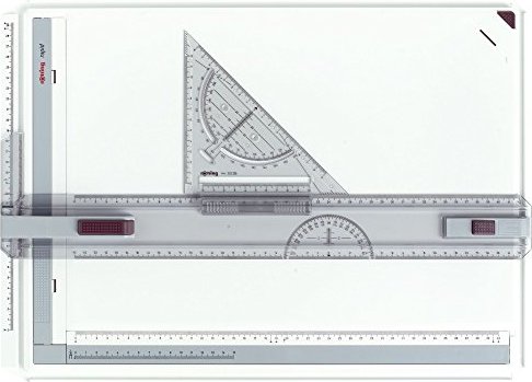 rOtring rapid drawing board A3, white, rapid drawing set square (S0213910)