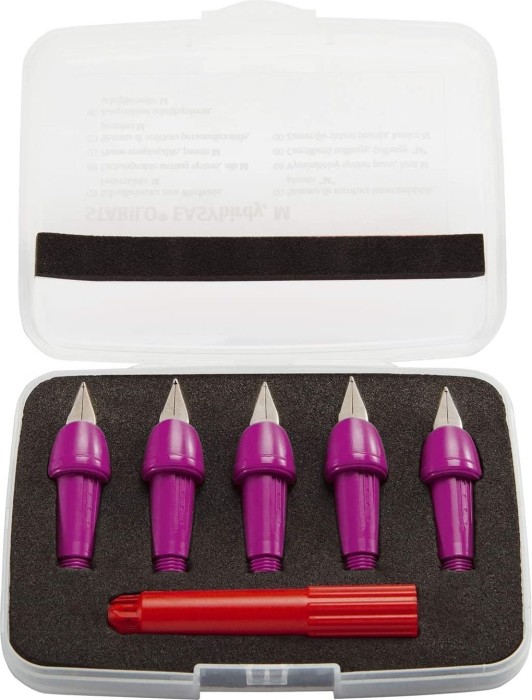 STABILO EASYbirdy Pastel replacement spring with adjustment tool pink, medium, case, 5er set (5010/1-1)