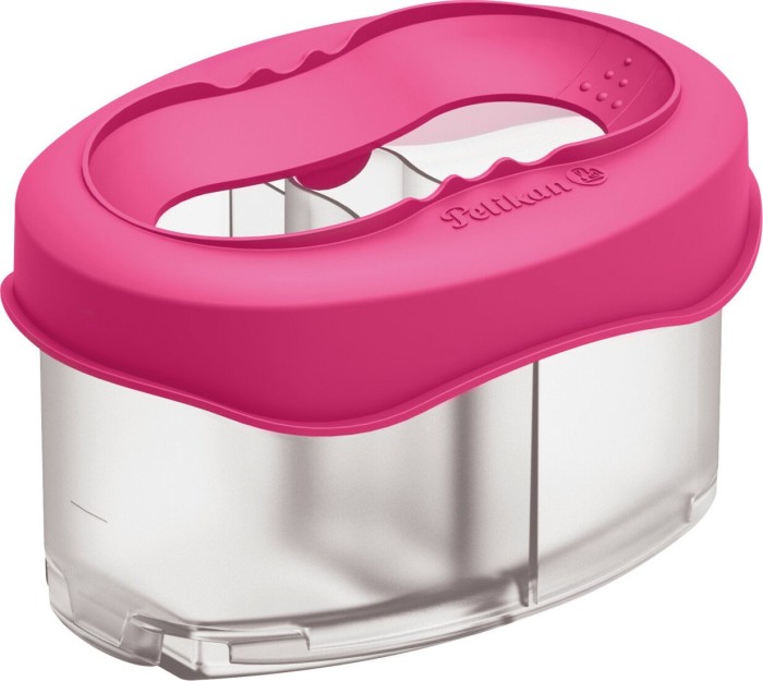 Pelikan water cup for space+ and K12, transparent/magenta (800327)