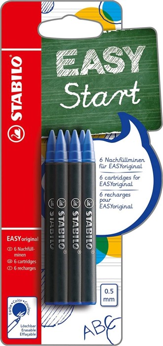 STABILO EASYoriginal Nachfüllpatrone medium blau, 6er-Pack (B-47374-10)