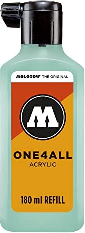 Molotow ONE4ALL Refill acrylic paint 180ml, lagoblau pastel (692.020)
