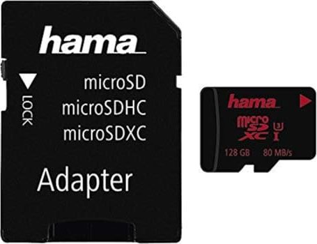 Hama R80/W30 microSDXC 128GB Kit, UHS-I U3 (181000)