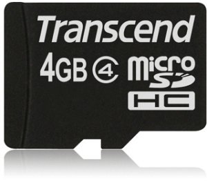Transcend microSDHC 4GB, Class 4 (TS4GUSDC4)