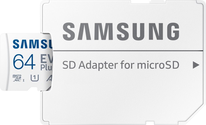 Samsung EVO Plus 2021 R130 microSDXC 64GB Kit, UHS-I U1, A1, Class 10 (MB-MC64KA/EU)