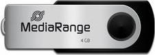 MediaRange USB Flexi-Drive schwarz/silber 4GB, USB-A 2.0 (MR907)