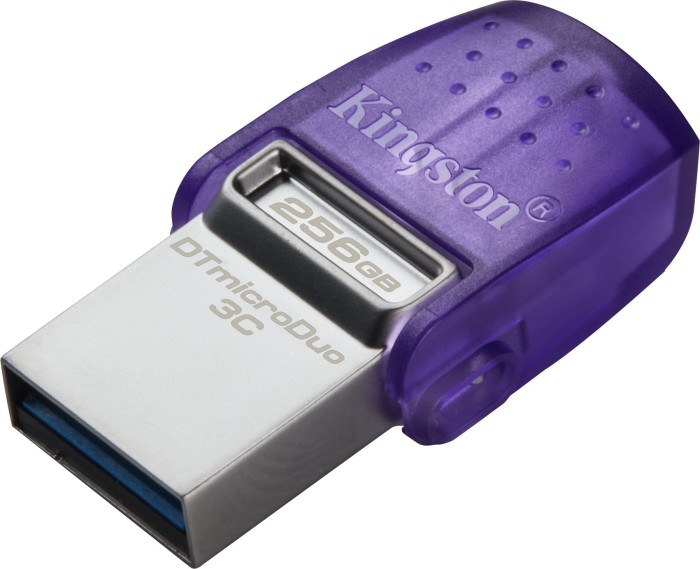 Kingston DataTraveler microDuo 3C G3 256GB, USB-A 3.0/USB-C 3.0 (DTDUO3CG3/256GB)