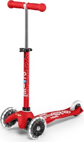 Micro mini Micro Deluxe LED Kickboard red (MMD052)