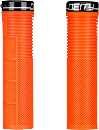 Deity Knuckleduster grips orange