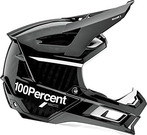 100% Aircraft 2 carbon fullface-Helmet black/white (80005-011)
