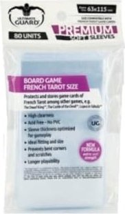 Ultimate Guard Board Game Sleeves 80 French Tarot and more transparent (UGD010285)