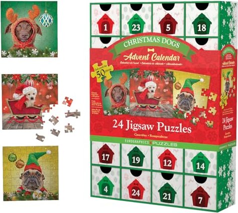 Eurographics Puzzle Adventskalender - Christmas Dogs (5738)