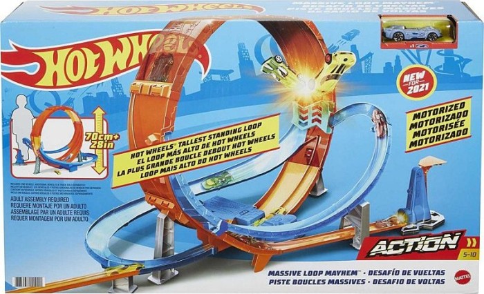 Mattel Hot Wheels solid Loop Mayhem Track set (GTV14)