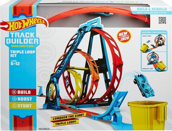 Mattel Hot Wheels Track Builder Unlimited Triple Loop Kit (GLC96)