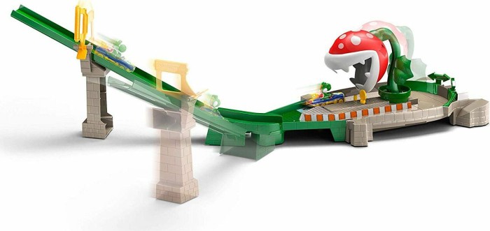 Mattel Hot Wheels Mario Kart Piranha Plant Slide Track Set (GFY47)